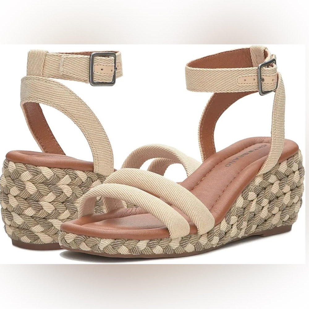 NWOT Lucky Brand Naylicia Wedge Heels